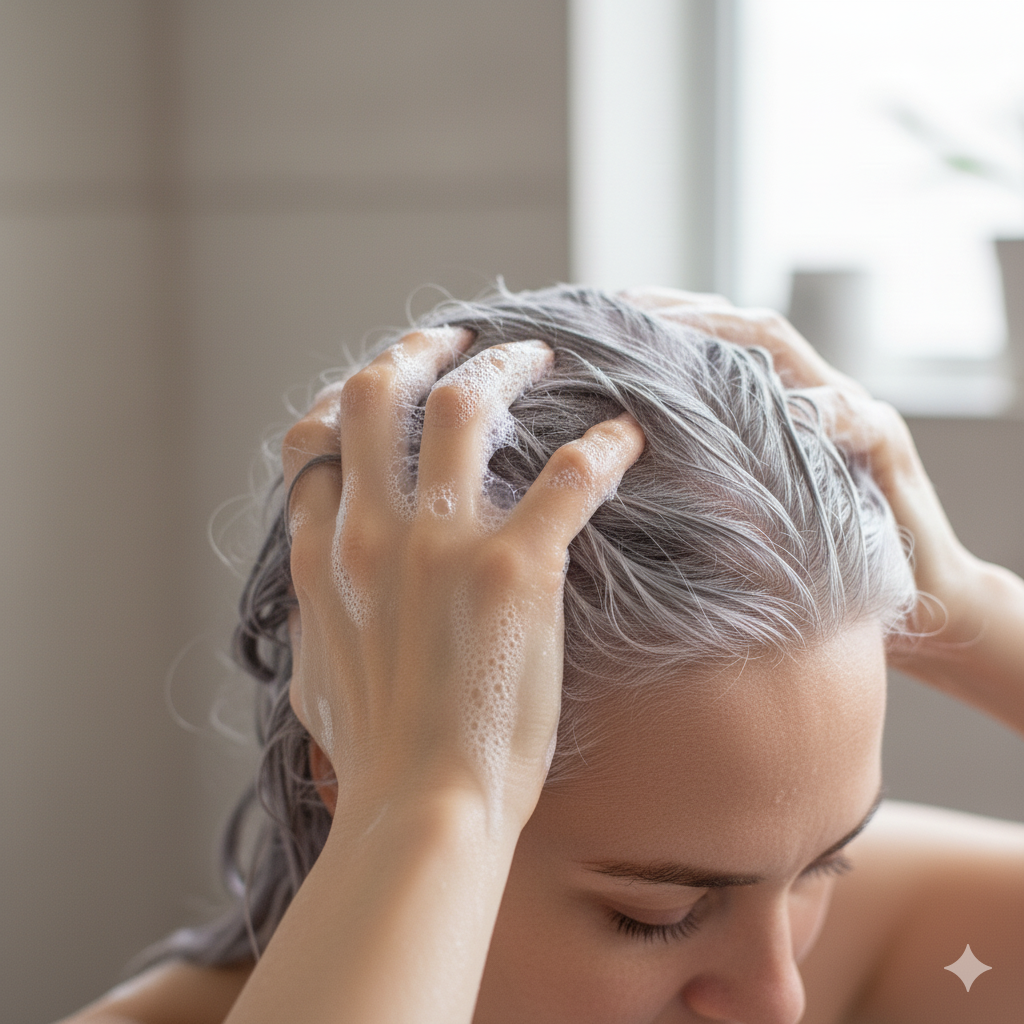 melhores shampoos para cabelos grisalhos feminino Lola Cosmetics Brancos & Grisalhos Silver