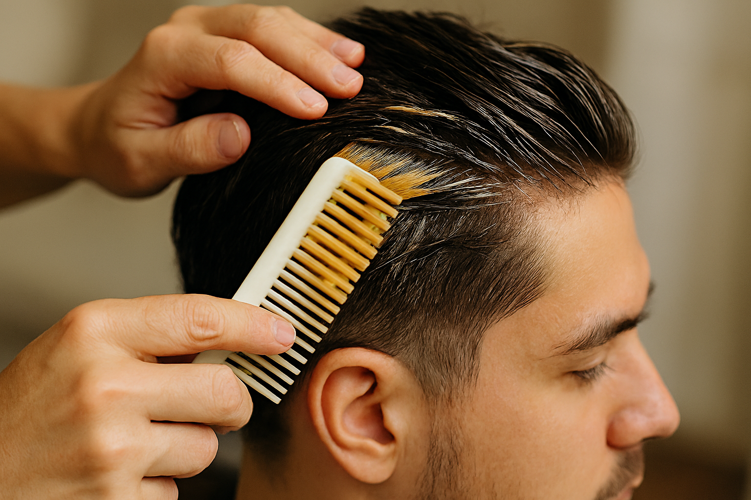 progressiva cabelo masculino fashion gold veja o passo a passo