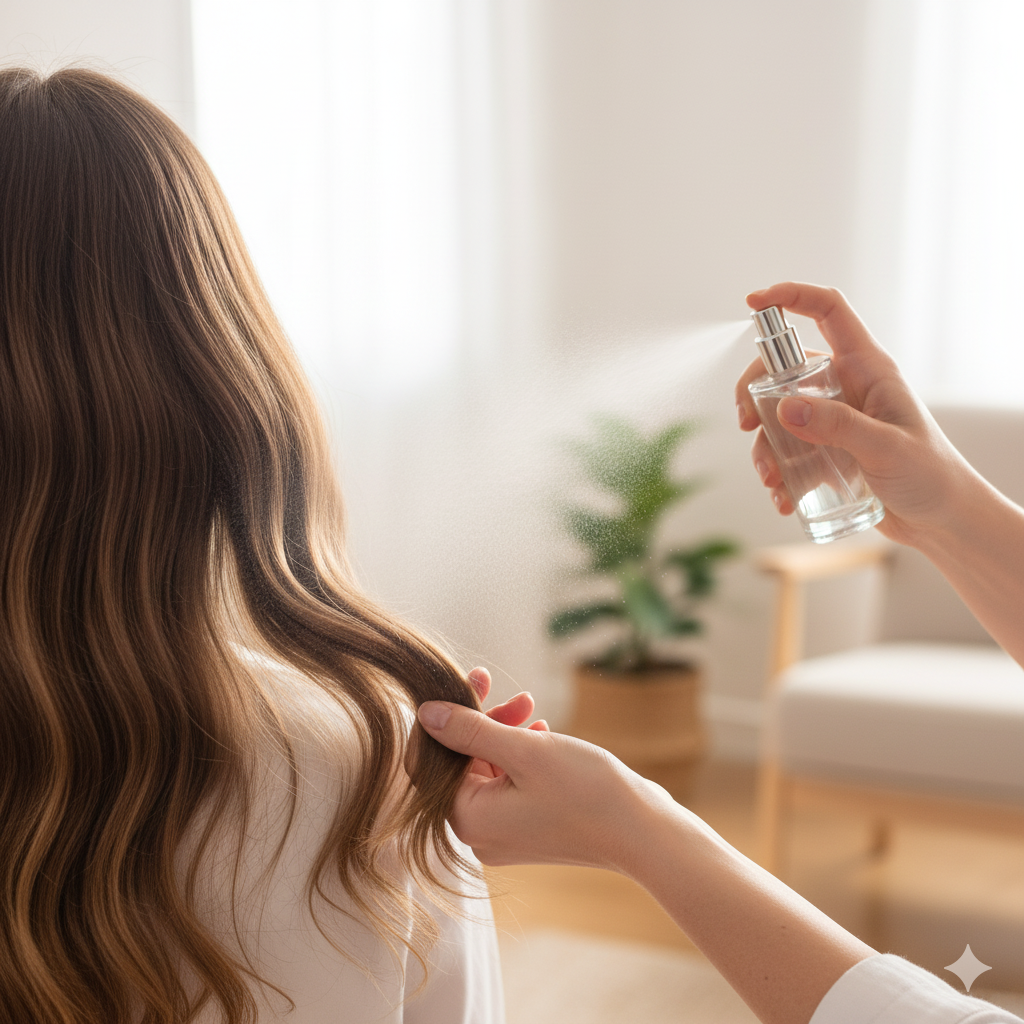 perfume capilar ana castela Floral Fusion (Efeito de Uso Diário)