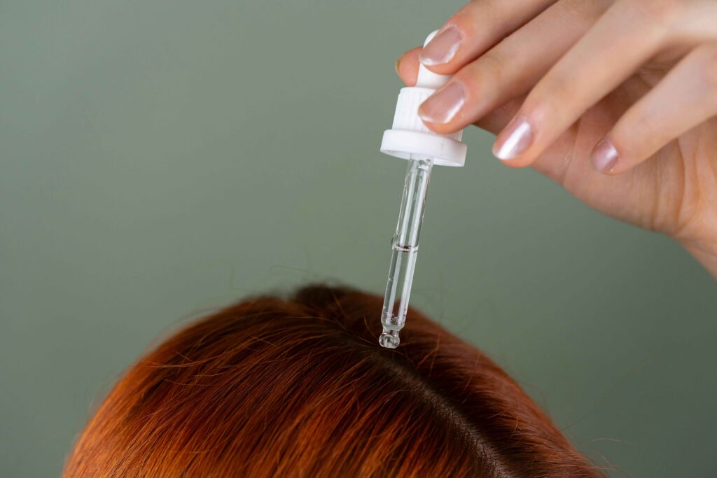 teste de porosidade do cabelo de média porosidade